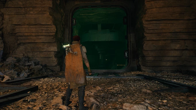Green laser gate in Star Wars Jedi: Survivor