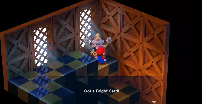 Winning the Bright Card from Knife Guy in Super Mario RPG