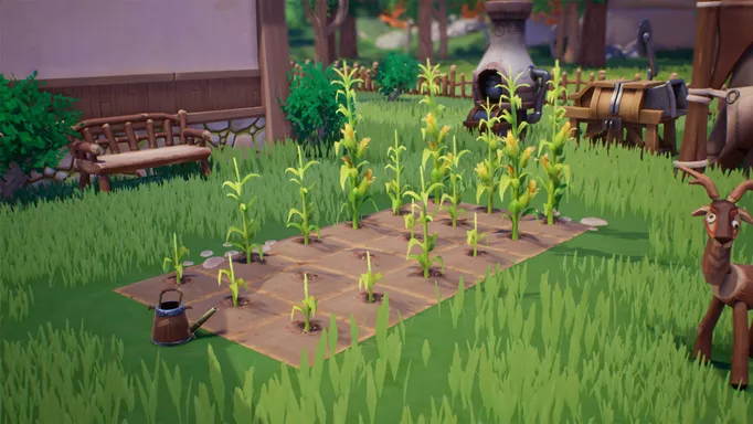 Image of corn crops, included in the Palia 0.168 update