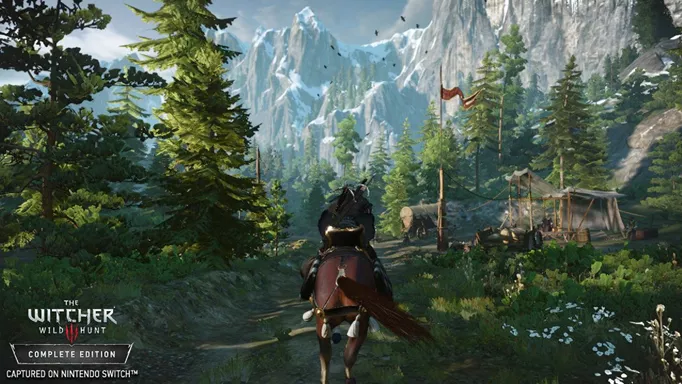 Gameplay footage from The Witcher 3.
