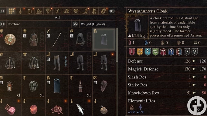 The Wyrmhunter's Cloak, acquired from the castle vault in Dragon's Dogma 2