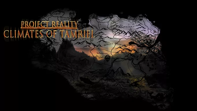 a promo image of the Climates of Tamriel mod