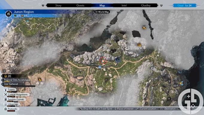 Image of Mogstools on the map in Final Fantasy 7 Rebirth