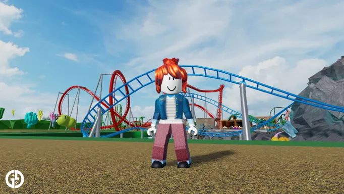 Image of a Roblox character in Theme Park Tycoon 2