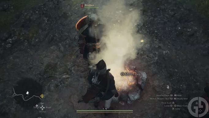 A campfire in Dragon's Dogma 2