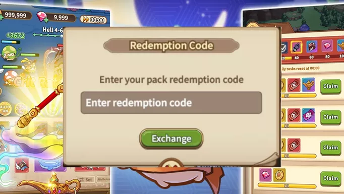 The interface for redeeming Maple Rush codes.