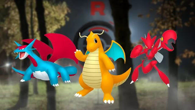 Salamence, Dragonite & Scizor in Pokemon GO