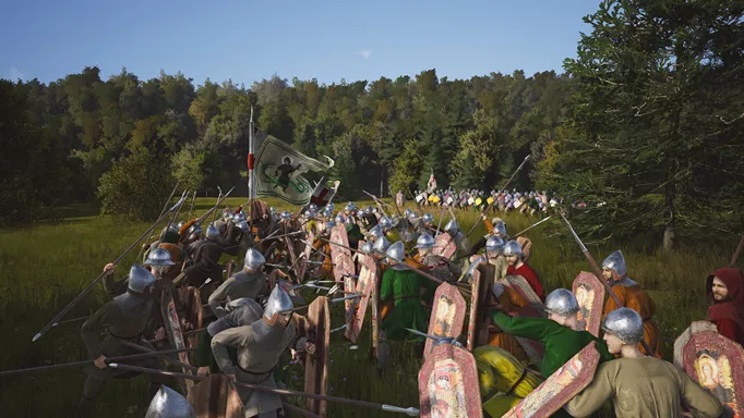 Image of combat in Manor Lords