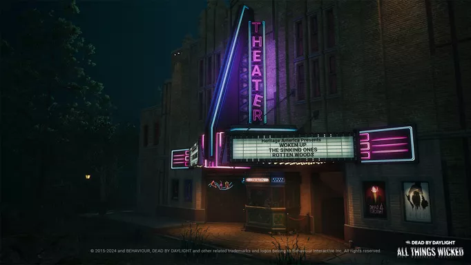 The movie theatre in Greenville Square, a map in Dead by Daylight