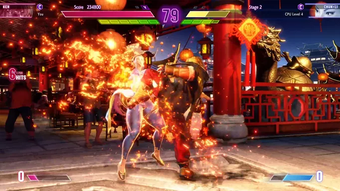 Ken using one of his Super Arts in Street Fighter 6