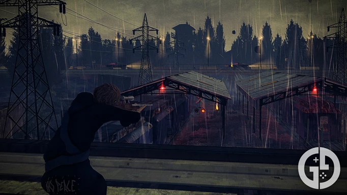 The Girl sniping cultists at the train station in Children of the Sun
