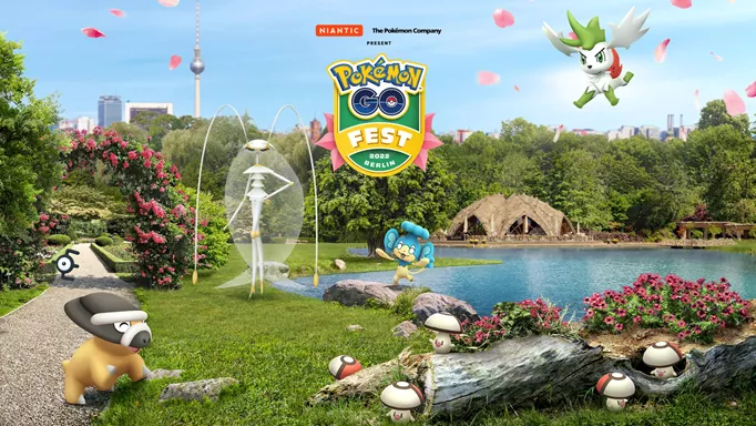 pokemon go fest berlin promotional image with pheromosa