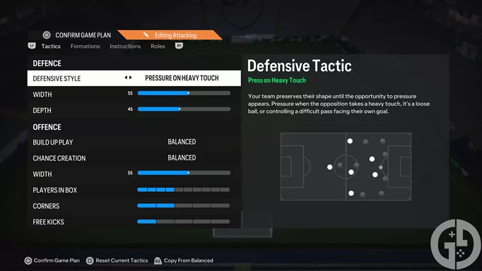 Image of the Attacking 4-2-3-1 custom tactic in EA FC 24