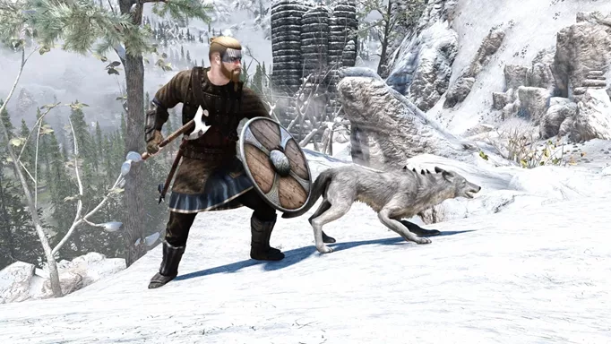 image of the Wolf Follower mod for Skyrim