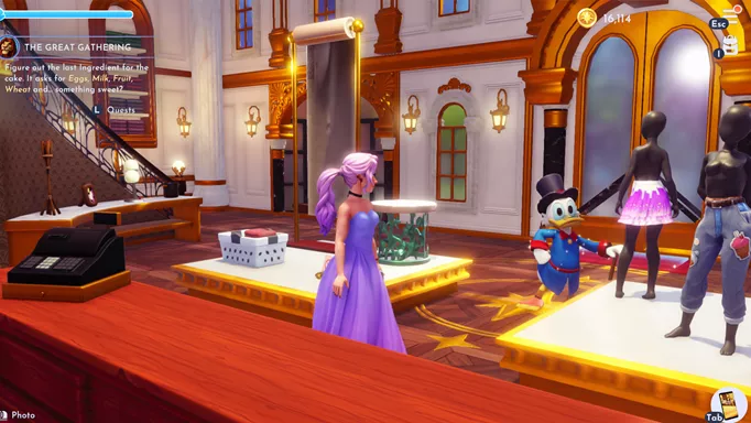 Disney Dreamlight Valley screenshot of Scrooge McDuck's store