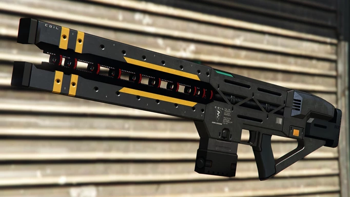 The Railgun that can be purchased from the GTA Online Gun Van
