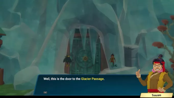 Entering the Glacial Passage in Dave the Diver