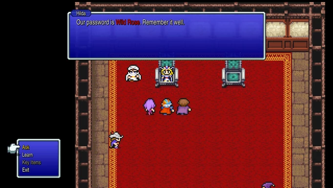 Image of a throne room in Final Fantasy II
