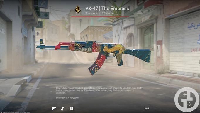 Image of the AK-47 The Empress skin in CS2