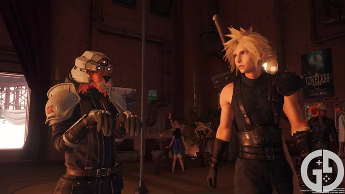 Image of Cloud and Red XIII in Final Fantasy 7 Rebirth