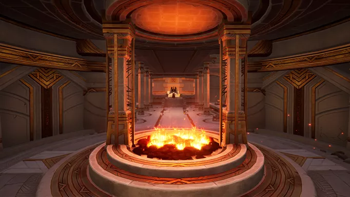 Image of the Temple of the Flames, included in the Palia 0.168 update