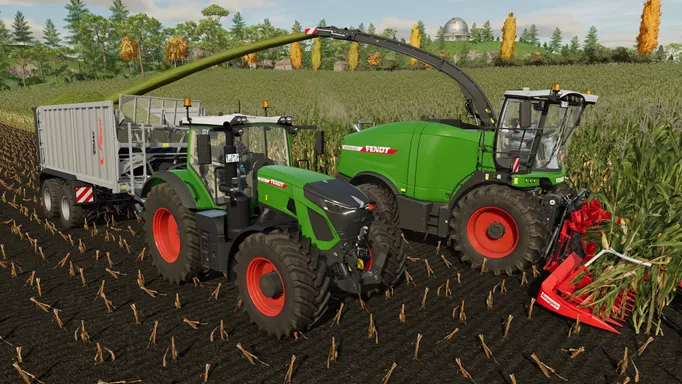 a tractor in Farming Simulator 22