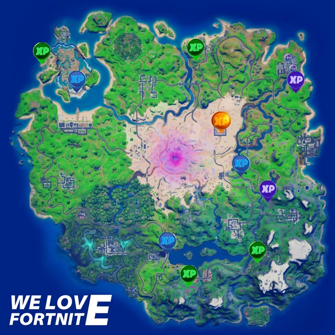 Fortnite XP Coin Locations