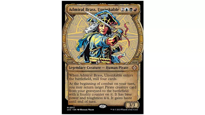 Admiral Brass, Unsinkable Magic The Gathering card