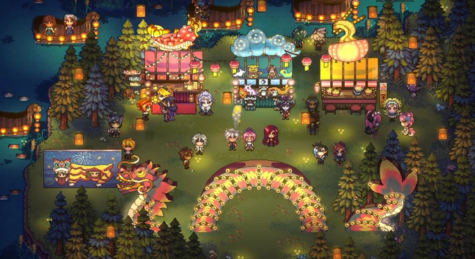 A festival taking place in Sun Haven