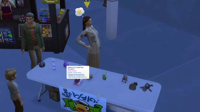 Sim selling items in The Sims 4