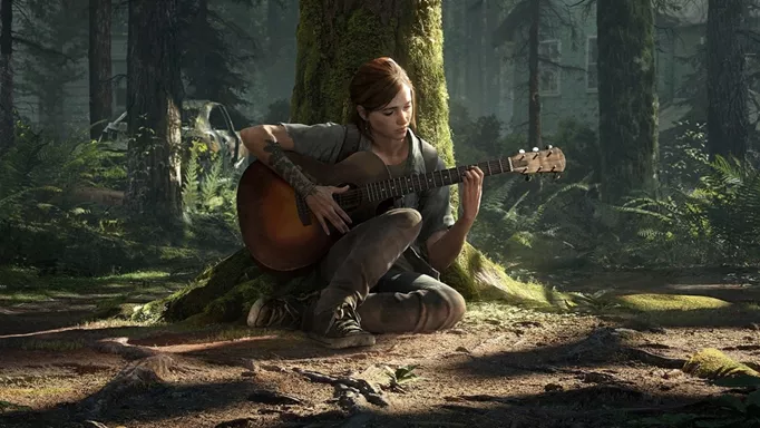 Key art for The Last of Us Part 2 featuring Ellie