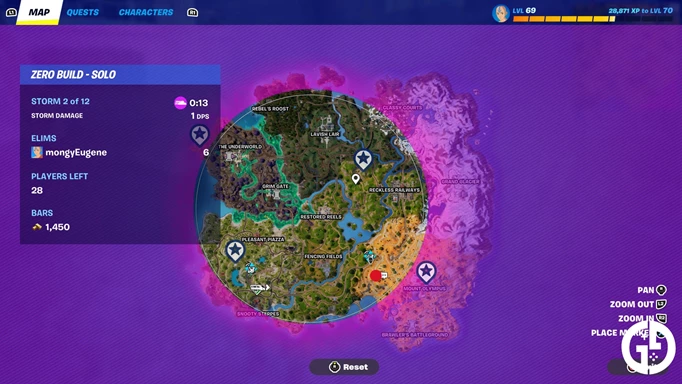Cabbage cart location in Fortnite
