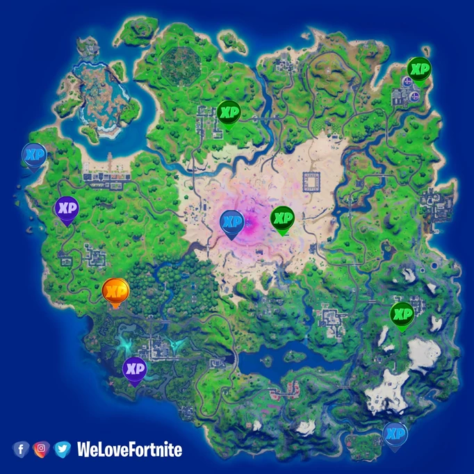 Fortnite XP Coin Locations