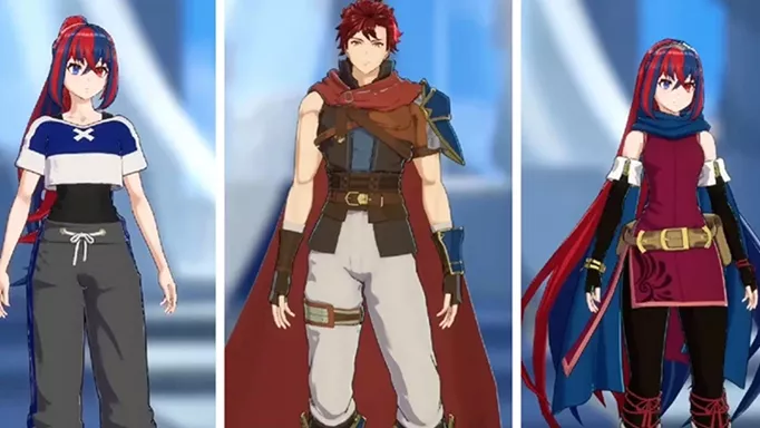Some of the outfits you can unlock by scanning Amiibo in Fire Emblem Engage