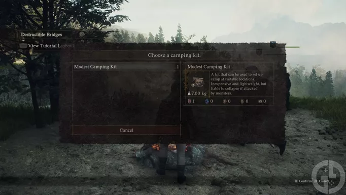 Image of a Camping Kit in Dragon's Dogma 2