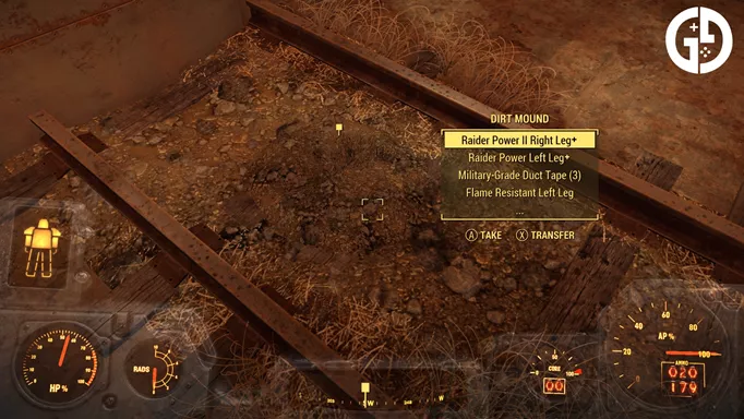 The hidden flame resistant legs in Fallout 4.