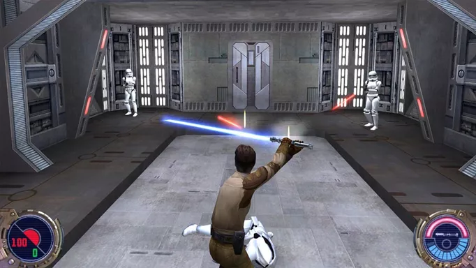 Game screenshot of Jedi Knight II: Jedi Outcast