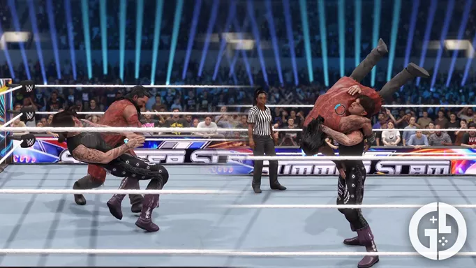 Wrestling against Dominik Mysterio in My Rise in 2K24