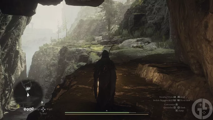 The Thunderclap Cave route past the Border Checkpoint in Dragon's Dogma 2