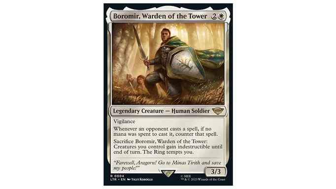 Boromir, Warden of the Tower Magic the Gathering Lord of the Rings