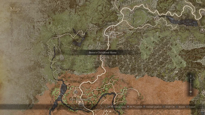 Image of the Warrior Maister's location in Dragon's Dogma 2