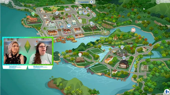 Image of the Tomarang map in The Sims 4 For Rent