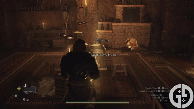 Image of the letter to Lord Phaesus in Dragon's Dogma 2