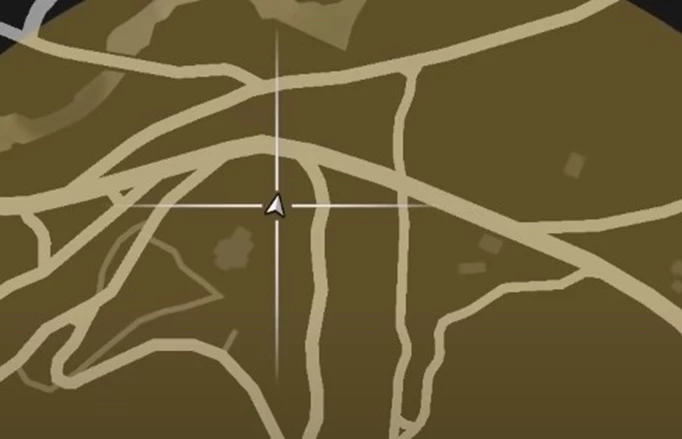 a map of the GTA Online Treasure Hunt location 7