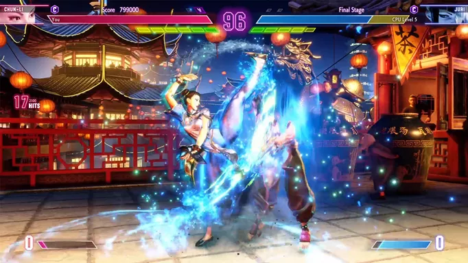 Chun Li using her Hoyoku-sen super art in Street Fighter 6