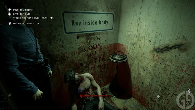 Body containing a symbol key in The Outlast Trials