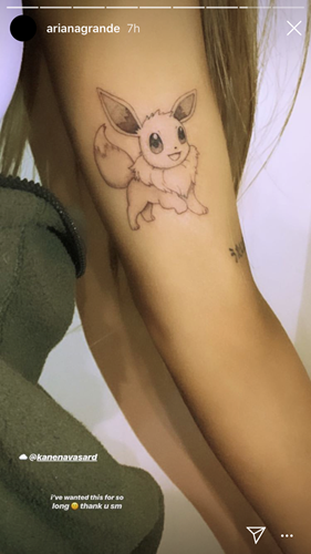Ariana Grande Has A Pokemon Tattoo | GGRecon
