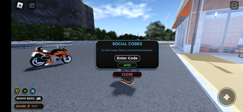 Motorcycle Mayhem codes for December 2023