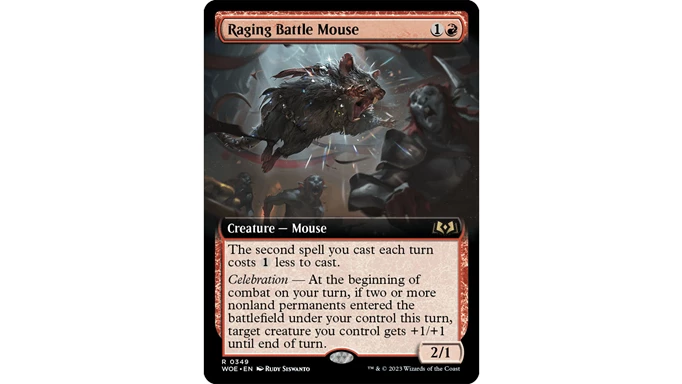Raging Battle Mouse Magic the Gathering Wilds of Eldraine