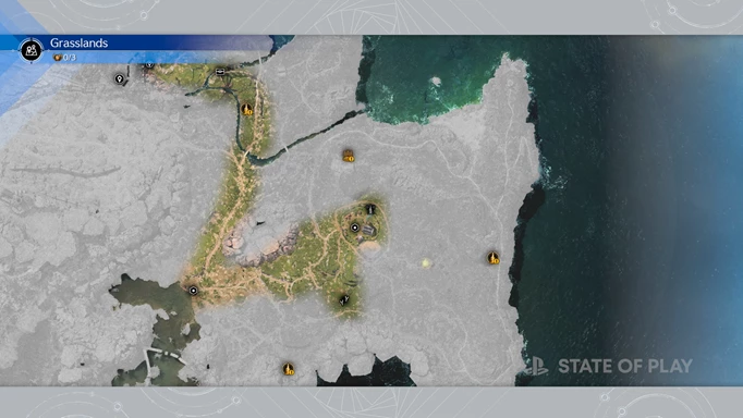 Image of the Grasslands map in Final Fantasy 7 Rebirth